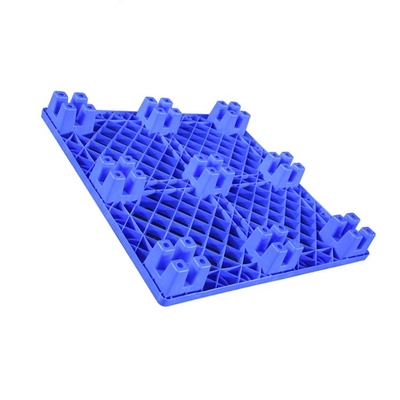 HDPE bleu empilable de palettes en plastique de 600Kg charge dynamique 1100 x 1100 pour médical/nourriture