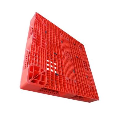 HDPE rouge de 1100 x 1100 palettes en plastique industrielles