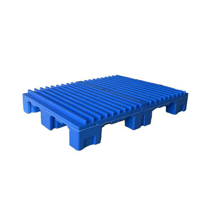 La par injection 4000Kg statique empilable moulage le bleu en plastique de HDPE de palettes