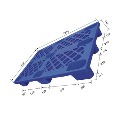 HDPE statique instantané de la serrure 1500Kg de palette en plastique de l'entrepôt 1270x750
