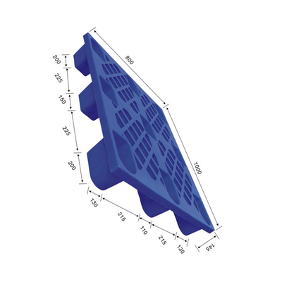 Palette en plastique 1000X800 de HDPE de polypropylène d'ACM non toxique pour l'entrepôt