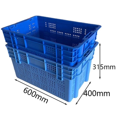 Charge X.400 50Kg dynamique empilable des caisses en plastique 600 pour le fruit de légumes