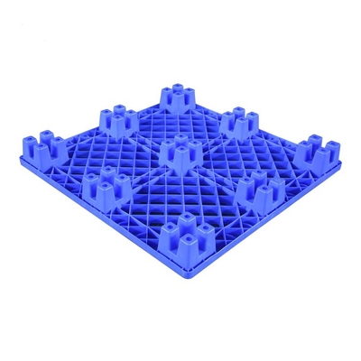 Palettes en plastique empilables de HDPE bleu charge 1100 x 1100 600Kg dynamique pour médical