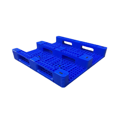 Palettes en plastique d'anti HDPE bleu de glissement 1100 x 1100 X 155 pour l'usine/port de nourriture