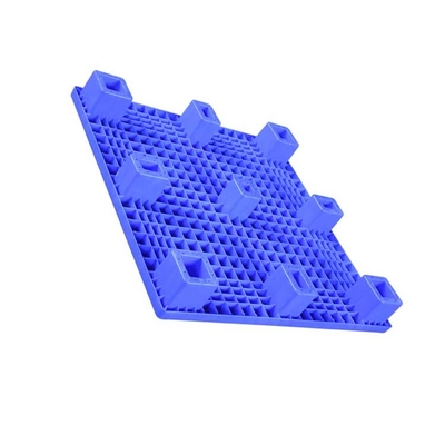 1000 x 1000 x 140 charge bleue empilable du HDPE 600kg de palettes en plastique de surface plane