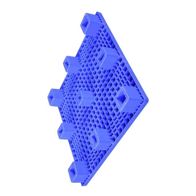 Palette plate de moulage par injection de HDPE de grille bleue de PE 1000 x 1000 millimètres d'empilable pour l'usine de nourriture