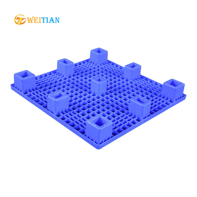 palette plate d'injection de la charge 2000Kg matériel bleu de HDPE de 100 x de 100 cm