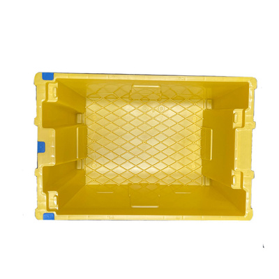 Boîte 100% durable 275mm résistante en mouvement jaune d'UE de X.400 X de la caisse en plastique de HDPE 600