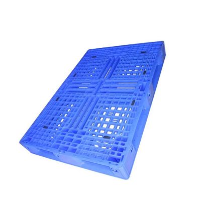 Palette en plastique d'euro de HDPE d'entrepôt en plastique bleu des palettes 48x32