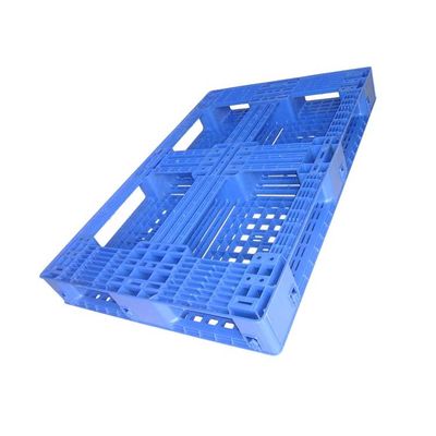 Palette en plastique d'euro de HDPE d'entrepôt en plastique bleu des palettes 48x32