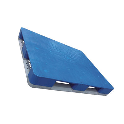 Palette en plastique du HDPE 120x100 bleu en plastique hygiénique de palette de PE
