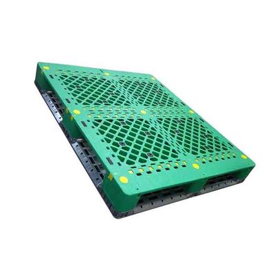 Charge dynamique en plastique industrielle faite face simple verte 1500Kg des palettes 48X40