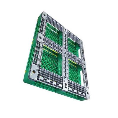Palettes en plastique vertes de polypropylène 1200*1000mm pour le stockage