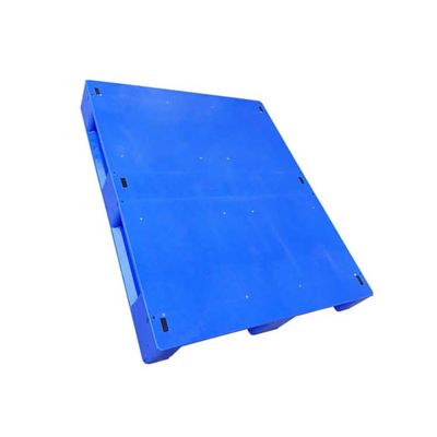 Palettes en plastique d'économie bleue de la charge 6T statique palettes en plastique bleues de 120 x de 100cm