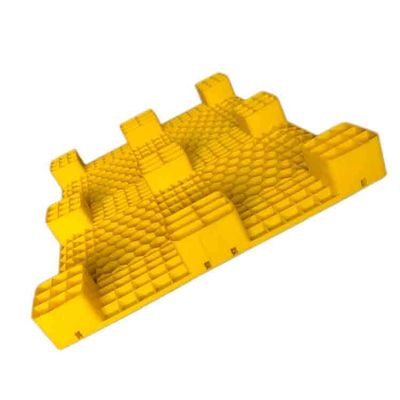 L'USDA jaune a approuvé l'exportation en plastique 120x100cm de PE de stockage de palettes