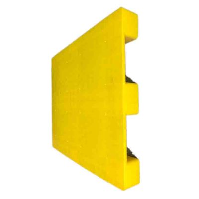 Le plastique polyéthylène réutilisé de GV ensabote type jaune de la palette 1200x1000 euro