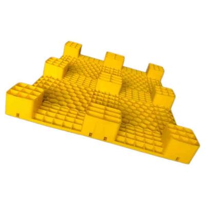 Le plastique polyéthylène réutilisé de GV ensabote type jaune de la palette 1200x1000 euro