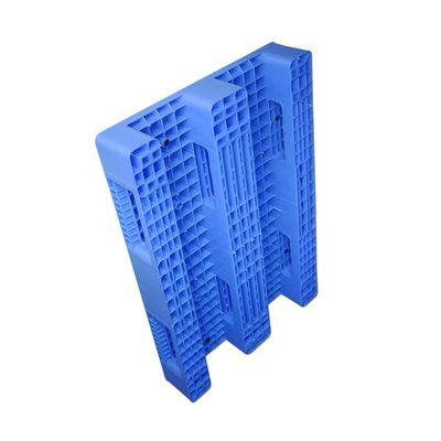 Palettes en plastique d'euro de HDPE 1200 x 800 grands coureurs en plastique de la palette trois