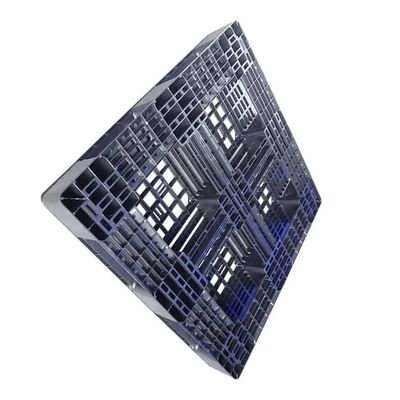Charge 1100 x 1100 dynamique en plastique noire industrielle de la palette 3T de polyéthylène