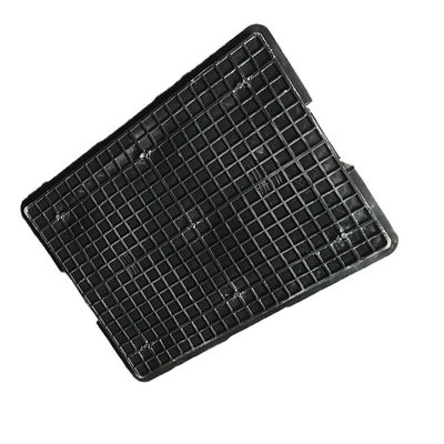 1.9Kg anti PE statique mobile en plastique durable noir réutilisable de la caisse 54*42