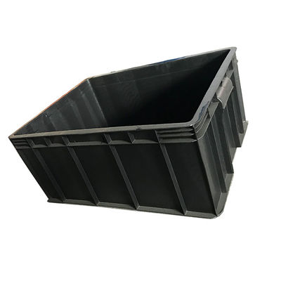 Recyclable écologique logistique en plastique de la boîte 54x42 de stockage noir d'ESD