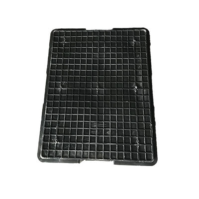 Recyclable écologique logistique en plastique de la boîte 54x42 de stockage noir d'ESD