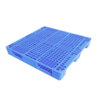 palette en plastique empilable 2.5T dynamique 13.8Kg bleu du HDPE 1100x1100