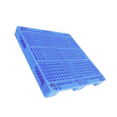 Palette en plastique du PE 43x43'5511lbs bleu empilable résistante pour l'entrepôt