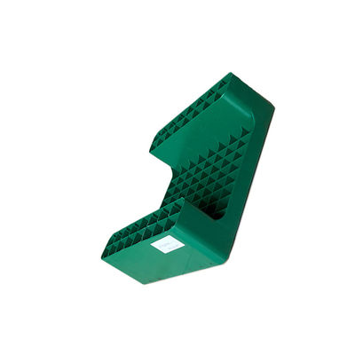 Palette en plastique verte empilable de l'entrepôt 450x350 de pp pour le port