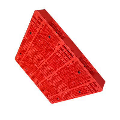 Chariot élévateur à quatre voies statique en plastique rouge de la palette 6000Kg de côté de double du PE 48X48