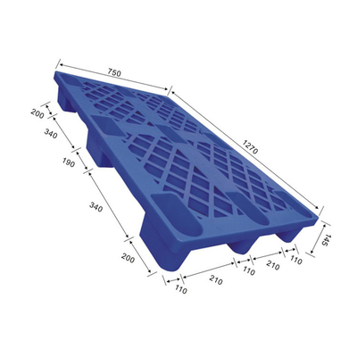 le HDPE en plastique empilable de la palette 1270x750 a réutilisé la charge statique 1500Kg
