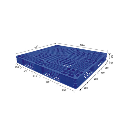 Charge statique en plastique empilable des palettes pp FM 4000Kg de HDPE recyclable pour le port