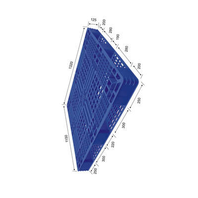 Charge statique en plastique empilable des palettes pp FM 4000Kg de HDPE recyclable pour le port