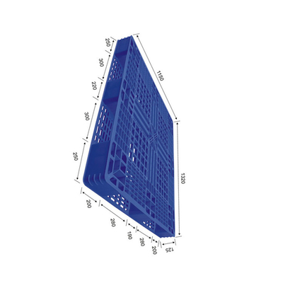 dynamique en plastique de l'entrepôt 1200Kg de HDPE de palettes de l'exportation 1320X1150