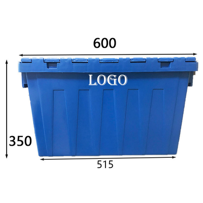 Les boîtes mobiles empilables verrouillables 770 martèle des récipients d'entreposage de plastique de HDPE pour le déplacement