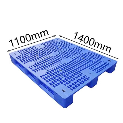 Dynamique en plastique empilable de l'entrepôt 1500Kg des palettes 1400X1100 de HDPE