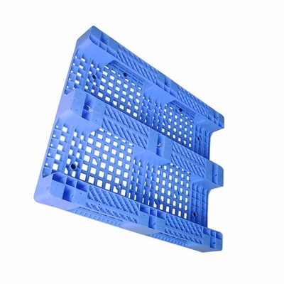 Étirage plat solide 1200x1000mm de Rackable de HDPE de biens en plastique bleus de palettes