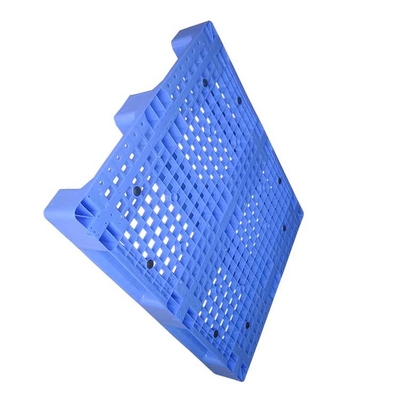 Étirage plat solide 1200x1000mm de Rackable de HDPE de biens en plastique bleus de palettes