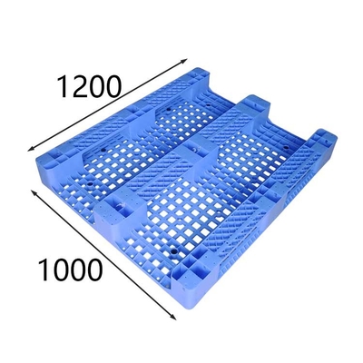 Charge statique 6000 kilogrammes de Rackable HDPE standard 1200x1000 bleu de palettes en plastique d'euro